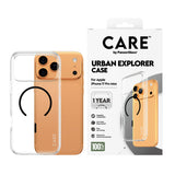 PanzerGlass CARE by ® Flagship Case Transparent Urban Explorer m. Sort MagSafe iPhone 17 Pro Max