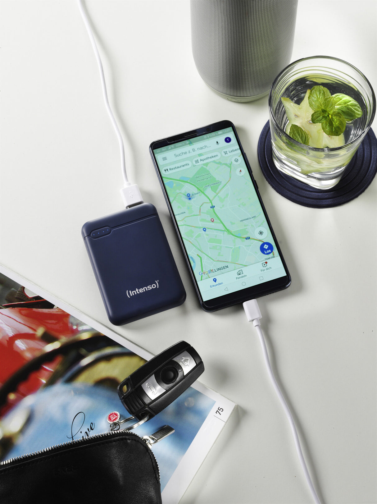 Intenso XS5000 Lithium polymer (LiPo) 5000 mAh Blå