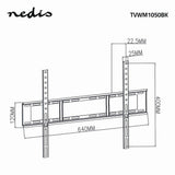 Nedis TVWM1051BK tv-beslag 177,8 cm (70") Sort