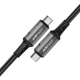 ACEFAST C1-09 USB-kabel 1 m USB C 40 Gbit/sek. 240 W Sort, Grå