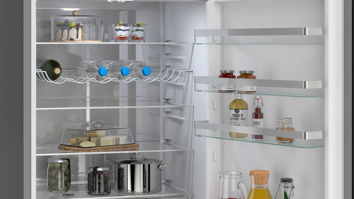 Siemens iQ300 KG49NVXDG køle-/fryseskab Fritstående 440 L Rustfrit stål