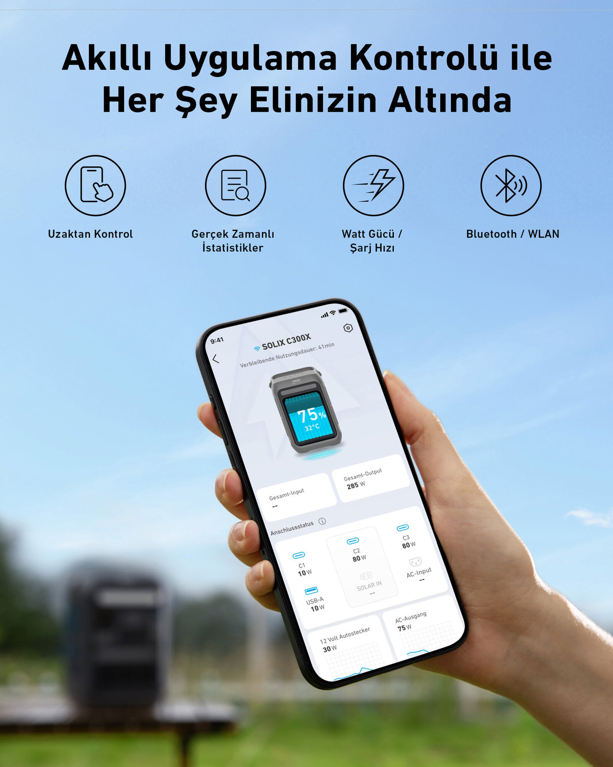 Anker SOLIX C300X Bærbar energistation 7 Lithium jern fosfat (LiFePO4) 90000 mAh