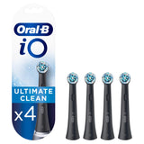 Oral-B iO Ultimate Clean Børstehoveder Sort, 4 stk.