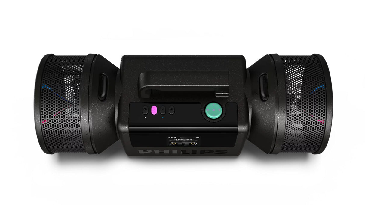 Philips The Tube Bærbar stereohøjttaler Sort 140 W