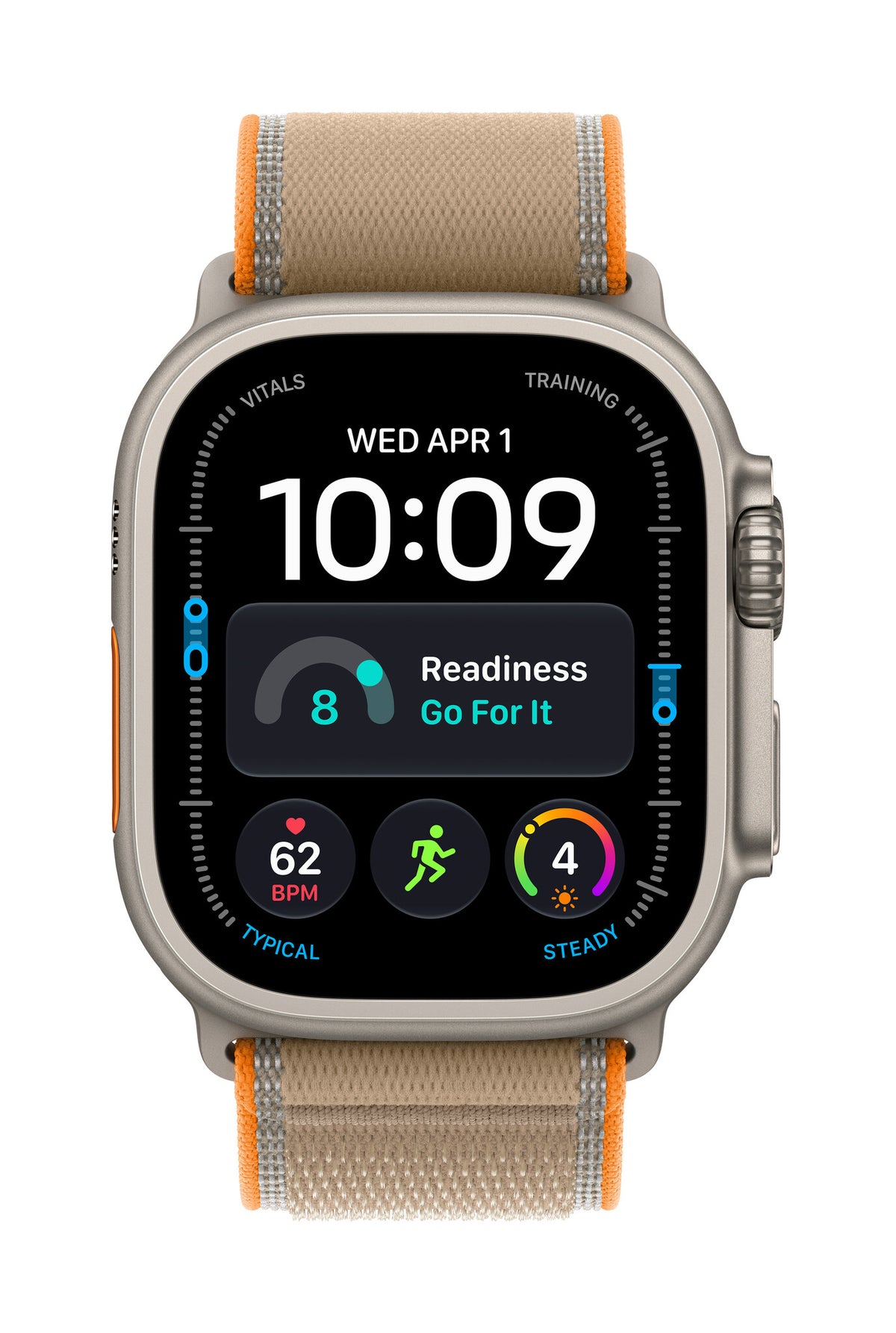 *Apple Watch Ultra 4 GPS + Cellular 49mm Natural Titanium Case with Sand Trail Loop - M/L