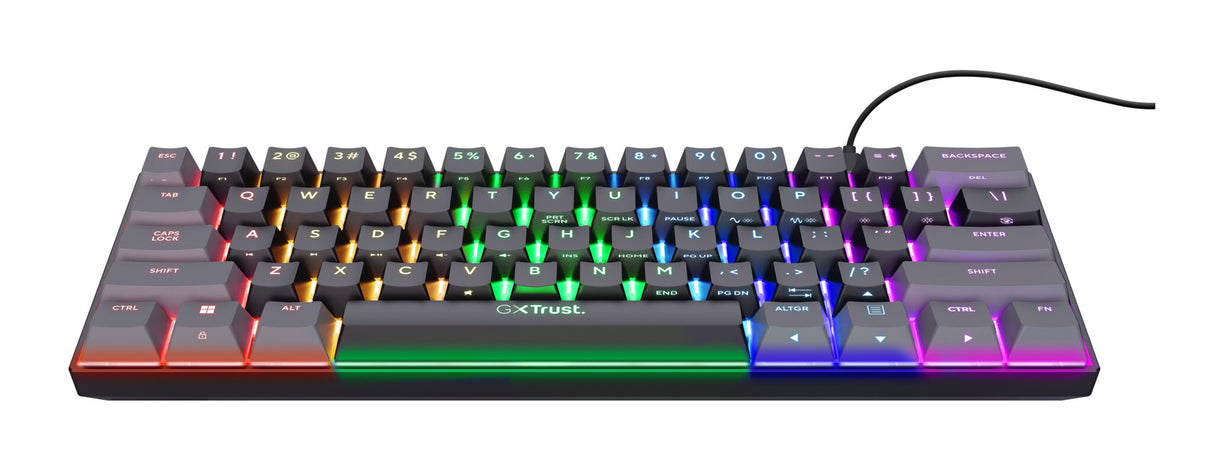 Trust GXT 867 Acira tastatur Spil USB QWERTY US engelsk Sort