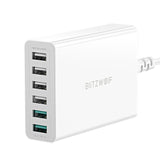 BlitzWolf BW-S15 oplader til mobil enhed Universel Hvid Vekselstrøm Hurtig opladning Indendørs