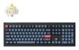 Keychron V6 Max tastatur Universel RF trådløs + Bluetooth Sort, Grå
