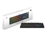MSI FORGE GK320 RED tastatur Spil USB QWERTY US International Sort