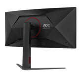 AOC G4 CU34G4Z computerskærm 86,4 cm (34") 3440 x 1440 pixel Wide Quad HD LED Sort, Rød