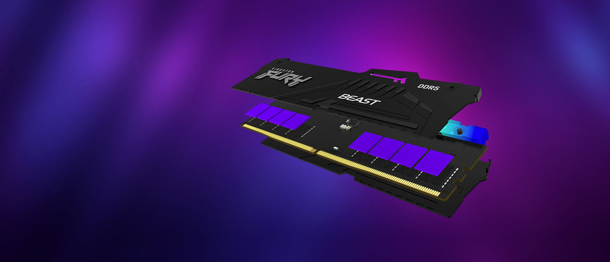 Kingston Technology FURY Beast 16GB 6000MT/s DDR5 CL36 DIMM RGB EXPO