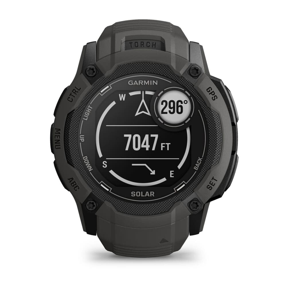 Garmin Instinct 2X Solar 2,79 cm (1.1") MIP 50 mm Digital 176 x 176 pixel Berøringsskærm Grafit GPS (satellit)