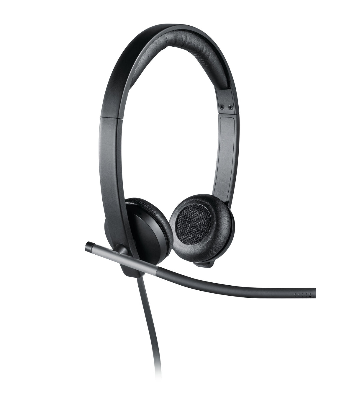 Logitech H650E Headset Ledningsført Kontor/Callcenter USB Type-A Sort, Sølv