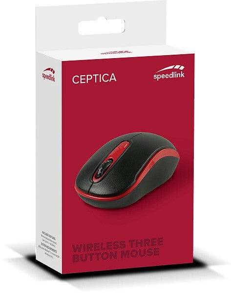 SPEEDLINK Ceptica mus Kontor Ambidextrous RF trådløst Optisk 1600 dpi