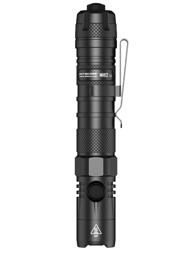 Nitecore MH12 V2 Sort Hånd lommelygte LED