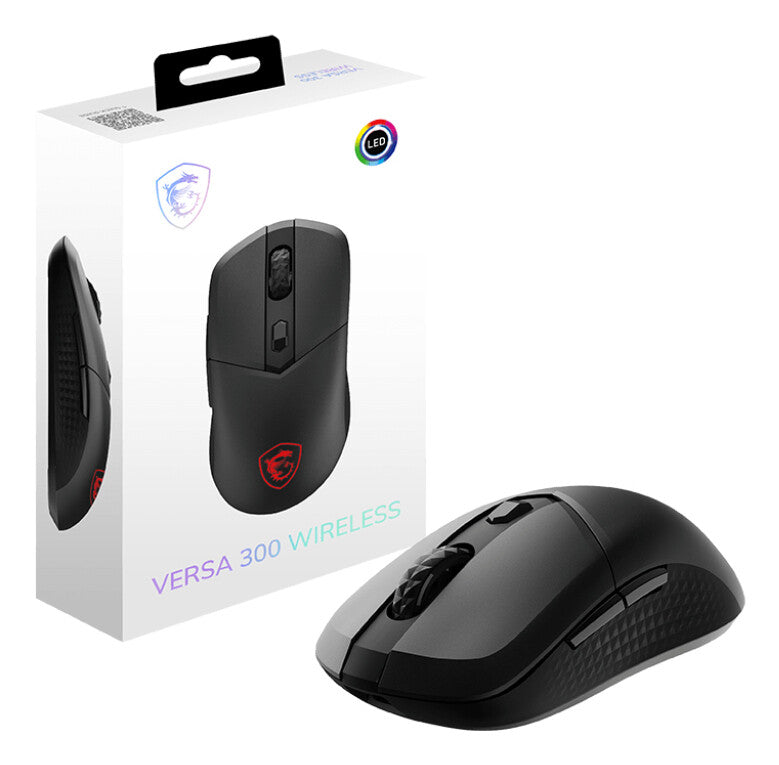 MSI VERSA 300 mus Spil Højre hånd RF Wireless + Bluetooth + USB Type-C Optisk 8000 dpi