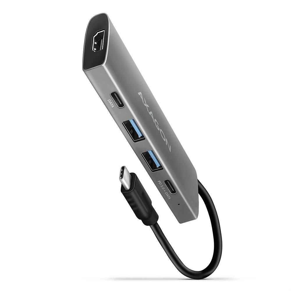 Axagon HMC-5G2 dockingstation Ledningsført USB 3.2 Gen 2 (3.1 Gen 2) Type-C Grå