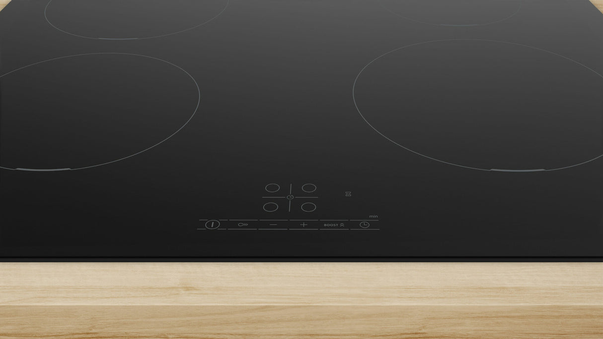 Bosch Serie 4 PUE611BB5E kogeplade Sort Indbygget 60 cm Zone induktionskogeplade 4 zone(s)