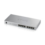 Zyxel GS1008HP Ikke administreret Gigabit Ethernet (10/100/1000) Strøm over Ethernet (PoE) Grå