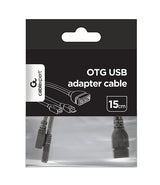 Gembird A-OTG-AFBM-04 USB-kabel 0,15 m Micro-USB B USB A Sort