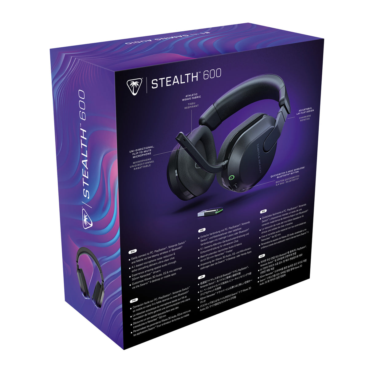 Turtle Beach Stealth 600 Gen 3 Headset Trådløs Spil Bluetooth Sort