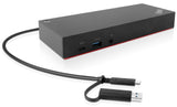Lenovo 40AF0135EU dockingstation Ledningsført Sort