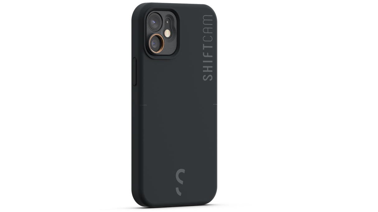 ShiftCam Silicone Case with In-Case Lens Mount for iPhone 12 Mini - Black
