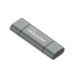 Vention CCHH0 kortlæser USB Type-A/USB Type-C/Micro-USB Grå