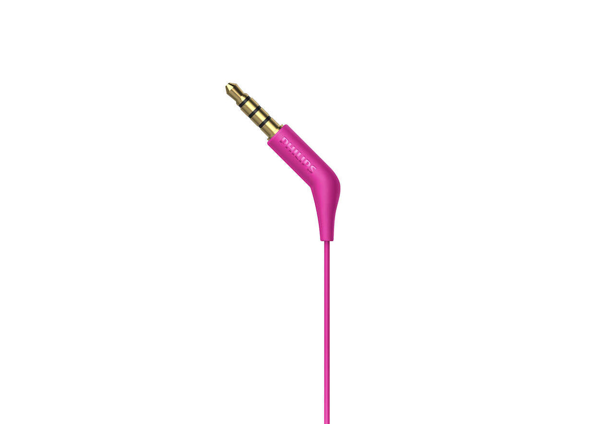 Philips TAE1105PK/00 hovedtelefoner/headset Ledningsført I ørerne Opkald/musik Lyserød