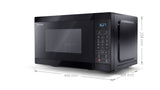 Sharp YC-MG02E-B mikrobølgeovn Sort Grill mikroovn Bordplade 20 L 800 W