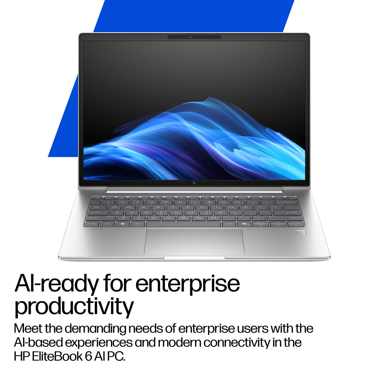 HP EliteBook 6 G1i AI Intel Core Ultra 5 225U Laptop 35,6 cm (14") WUXGA 24 GB DDR5-SDRAM 512 GB SSD Wi-Fi 7 (802.11be) Windows 11 Pro AI PC Sølv