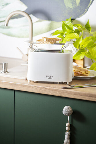 Adler AD 3223 brødrister 6 2 skive(r) 750 W Hvid