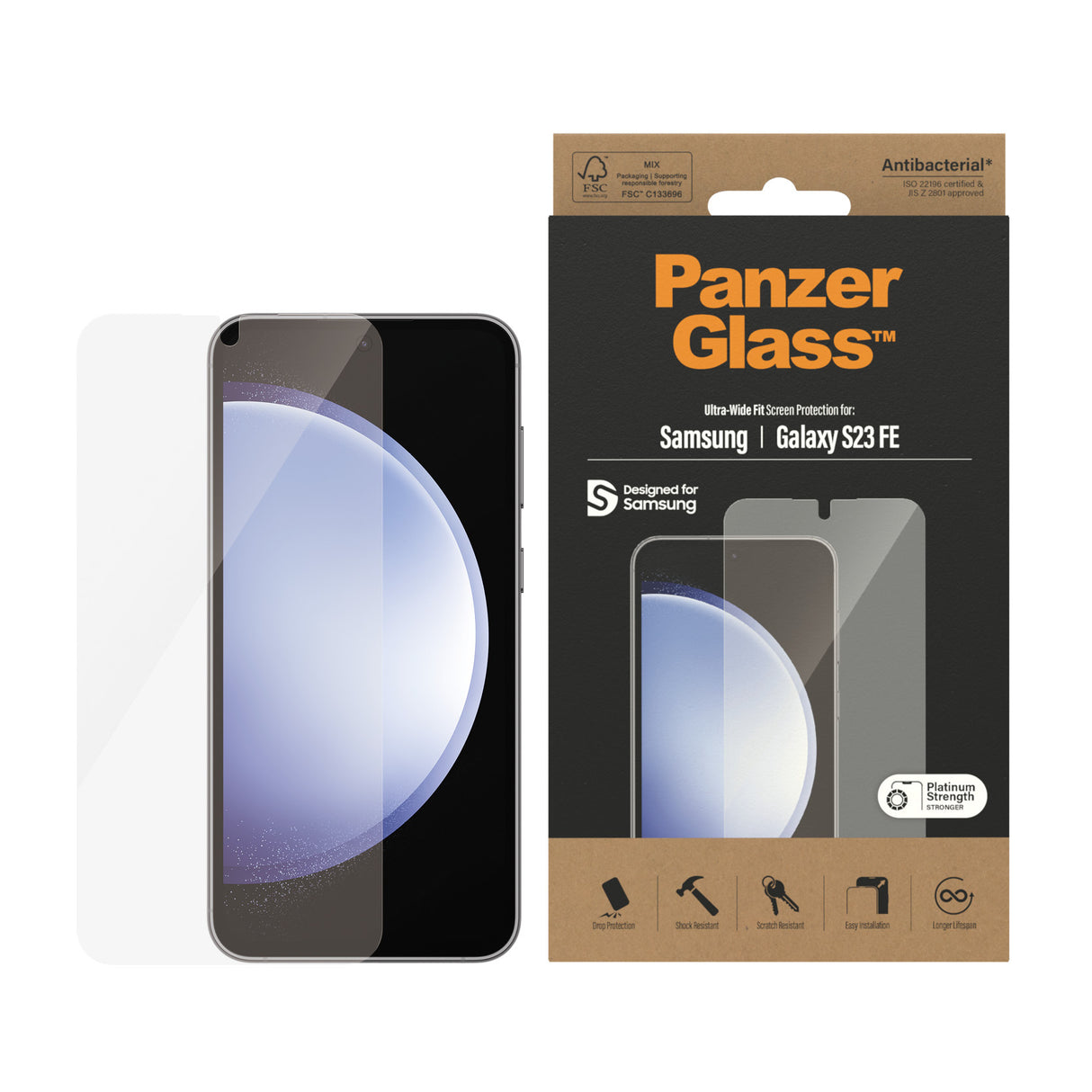 PanzerGlass ® Skærmbeskytter Samsung Galaxy S23 FE | Ultra-Wide Fit