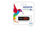ADATA 32GB C008 USB-nøgle USB Type-A 2.0 Sort, Rød