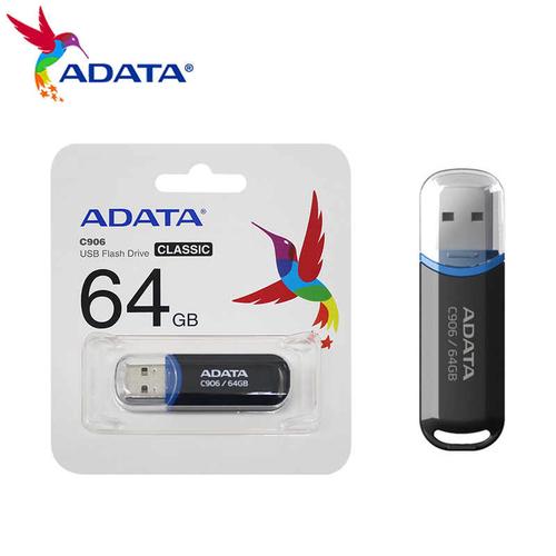 ADATA C906 USB-nøgle 64 GB USB Type-A 2.0 Sort