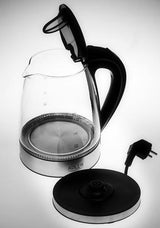 Adler AD 1225 elkedel 1,7 L 2000 W Sort, Rustfrit stål, Transparent