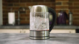 Adler AD 1247 NEW electric kettle 1.7 L 2200 W Hazelnut, Stainless steel, Transparent