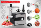 Adler AD 4813 mincer 2000 W Black, Silver
