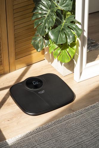 Adler AD 8172B personal scale Square Black Electronic personal scale
