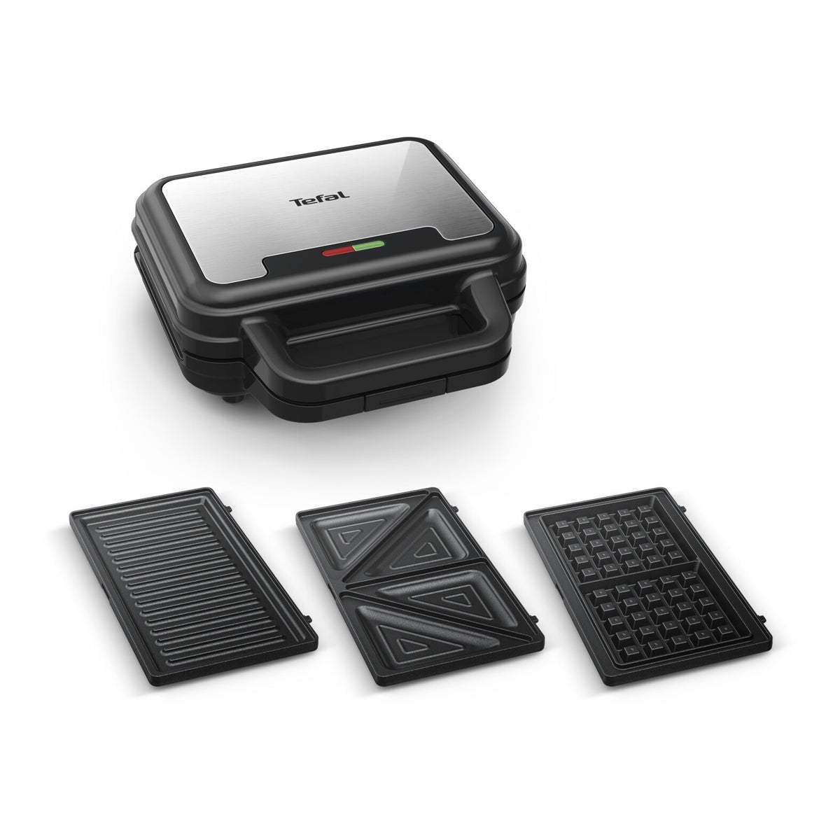 Tefal SW383D10 sandwichtoaster 700 W Sort, Rustfrit stål