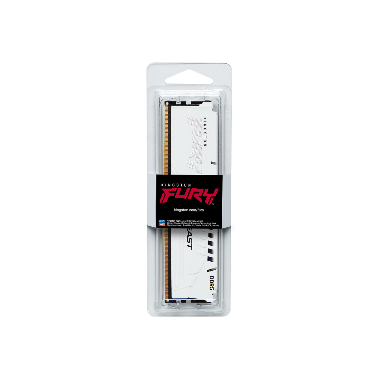Kingston Technology FURY Beast 16GB 6000MT/s DDR5 CL30 DIMM White EXPO