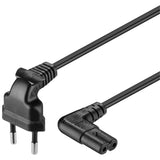 Goobay CEE 7/16 - IEC-60320-C7 Sort 1,5 m CEE7/16 C7 forbinder