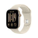 *Apple Watch Series 12 GPS + Cellular 42mm Light Gold Aluminium Case with Sand Sport Band - S/M