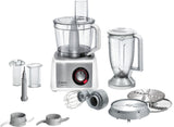 Bosch MC812S814 foodprocessor 1250 W 3,9 L Rustfrit stål, Hvid