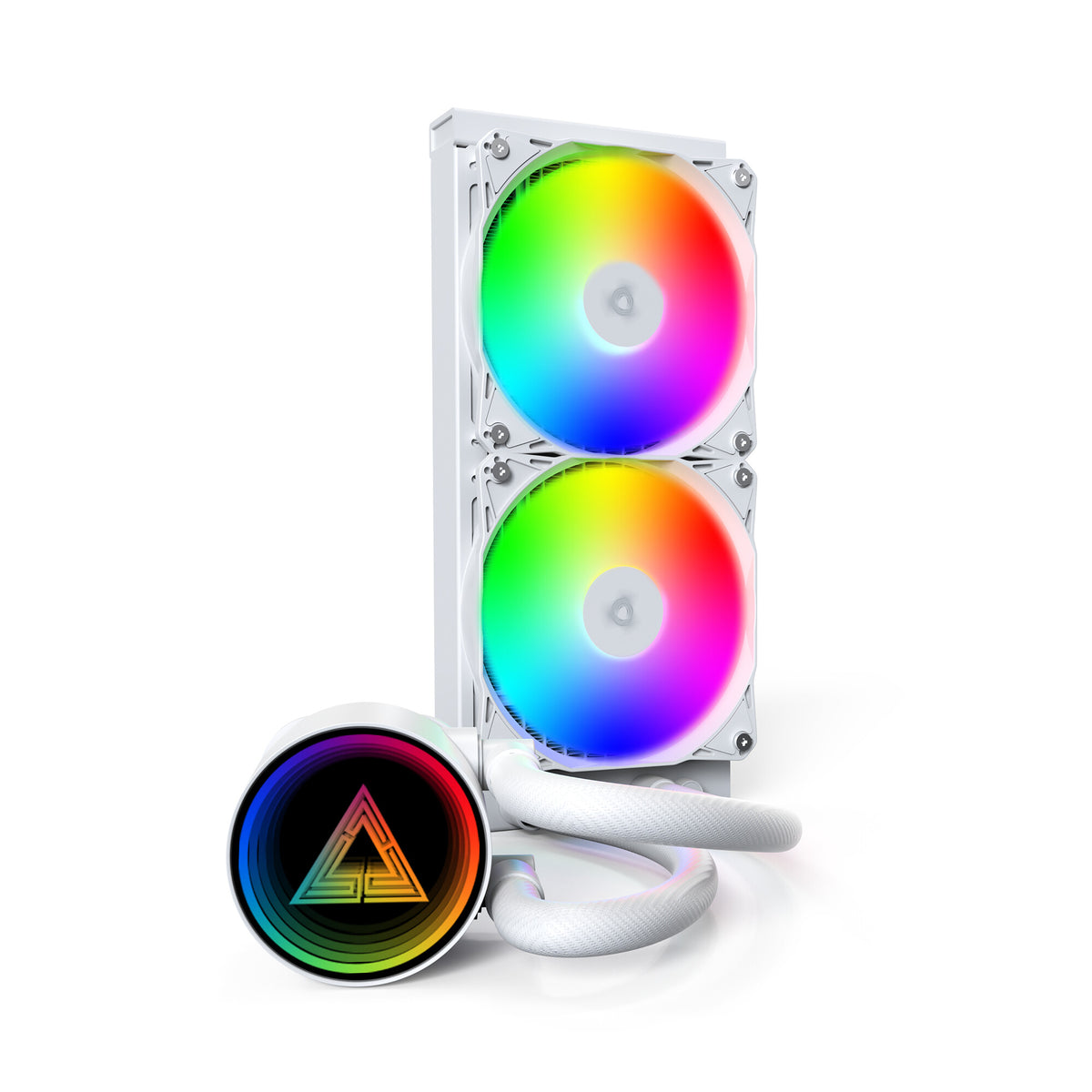 Montech LightFlow ARGB 240 Processor Alt-i-en væskekøler 12 cm Hvid 1 stk