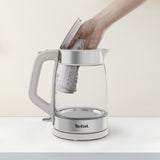 Tefal Glass Kettle KI605B30 elkedel 1,7 L 2200 W Grå, Sølv, Transparent