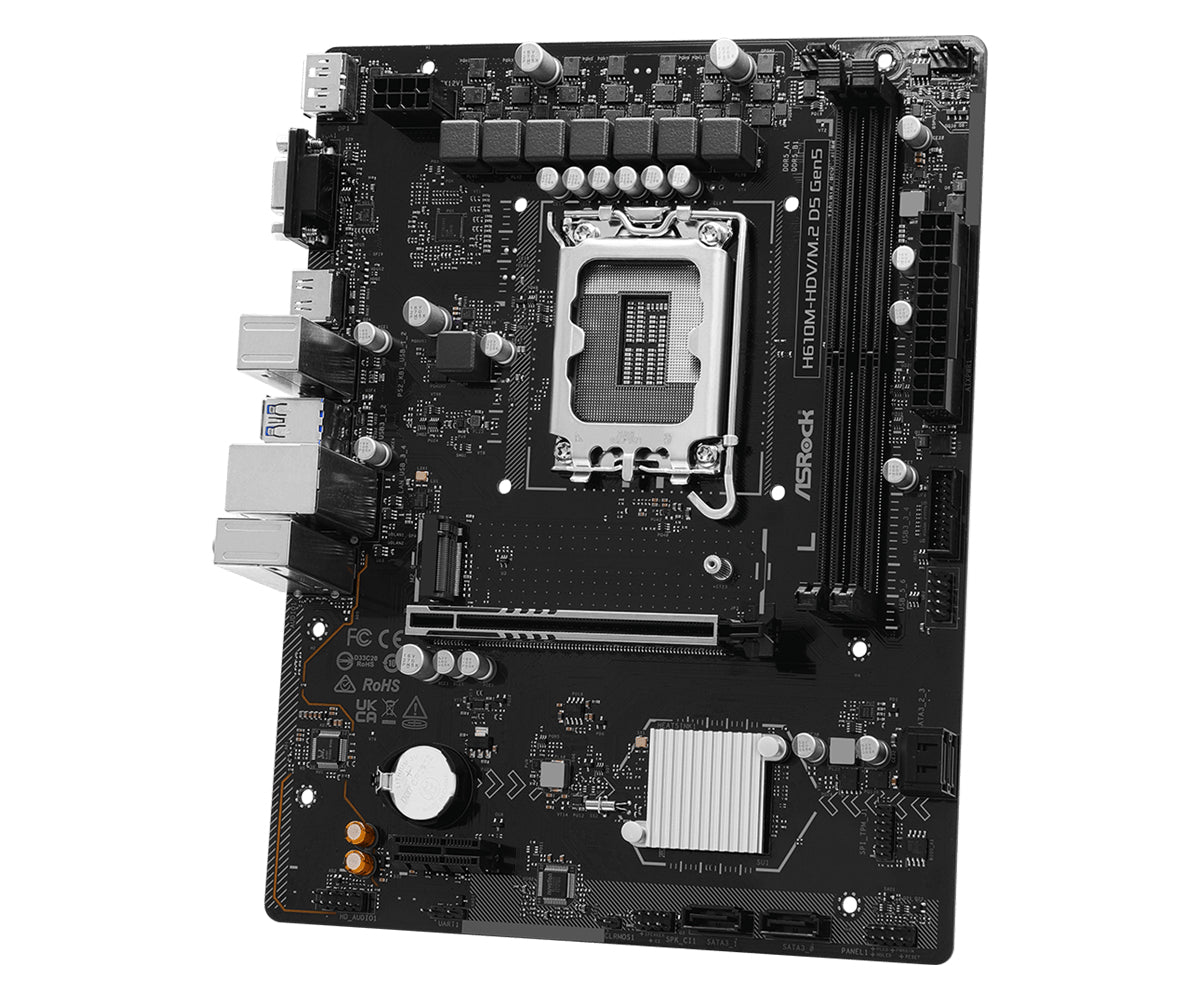 ASRock H610M-HDV/M.2 D5 Gen5 mATX LGA1700