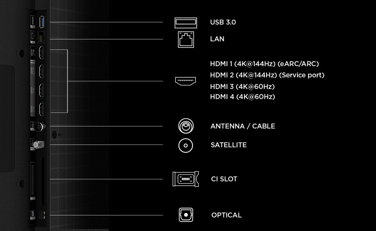TCL C6K Pro 75C6K Pro 190,5 cm (75") 4K Ultra HD Smart TV Wi-Fi Sort 1000 cd/m²