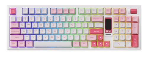 Akko 5098B keyboard Gaming USB + RF Wireless + Bluetooth QWERTY US English White