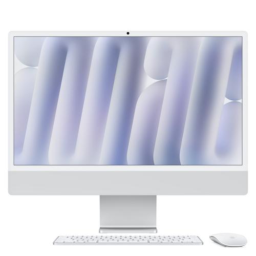Apple iMac 24-inch with Retina 4.5K display: M4 chip with 10-core CPU and 10-core GPU, 16GB, 512GB SSD - Silver